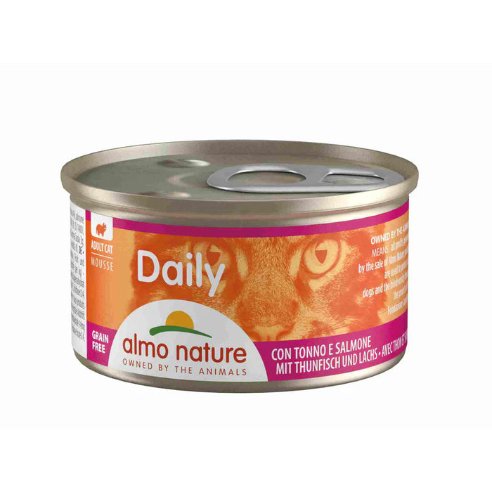 Almo Nature Daily Mousse Cat Canned Food 85g Tuna Salmon