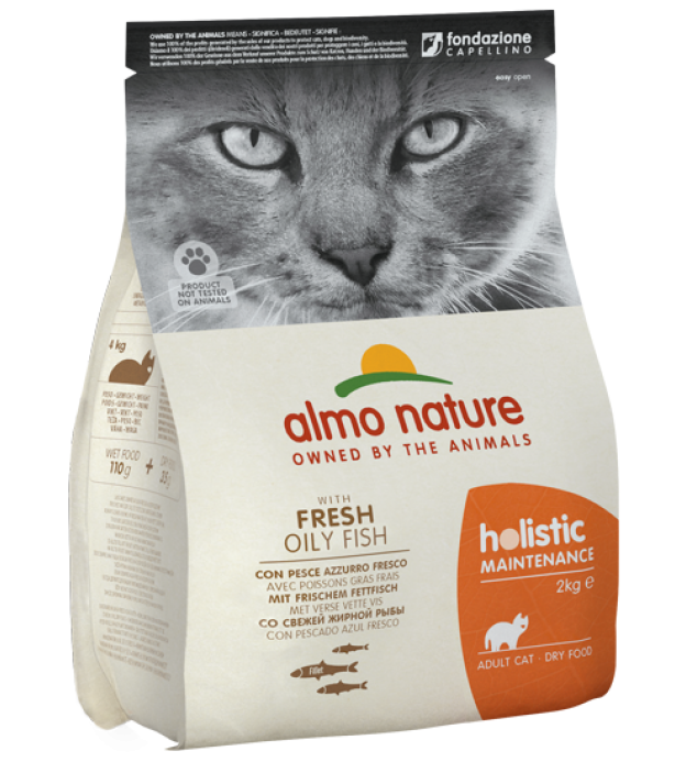 Almo Nature HOLISTIC Cat Maintenance Maintenance w/ Fresh Oily Fish 2kg