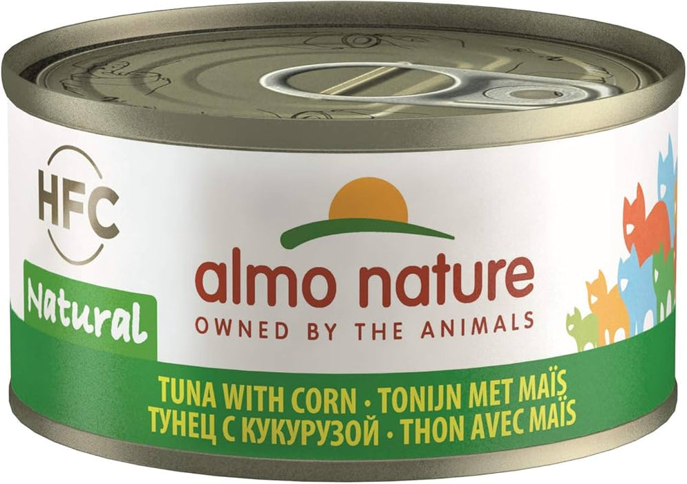 Almo Nature HFC NATURAL Cat Canned Food 70g Tuna with Corn