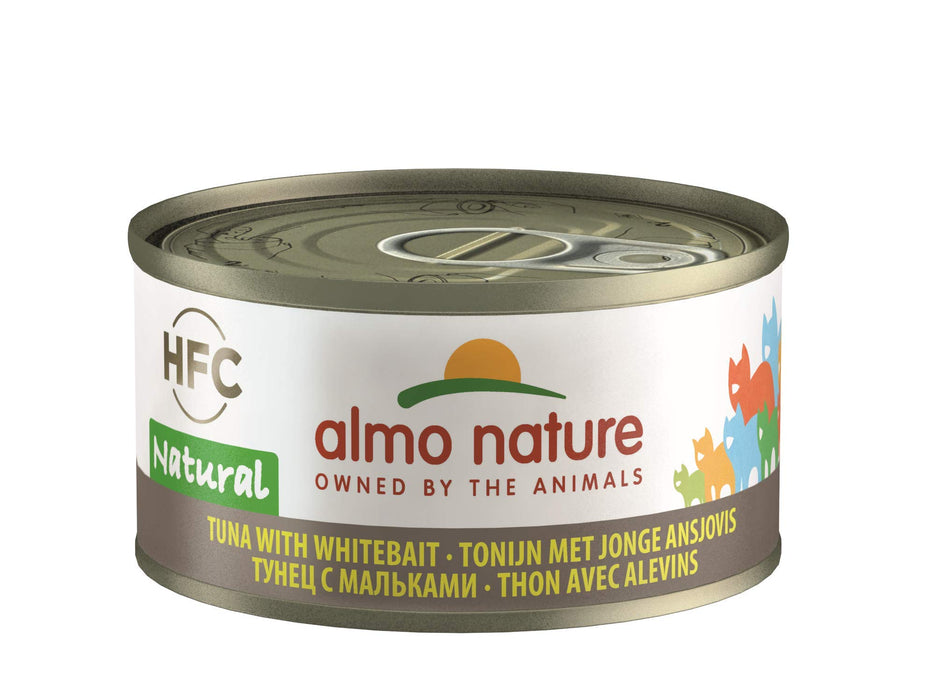 Almo Nature HFC NATURAL Cat Canned Food 70g Tuna with White Bait
