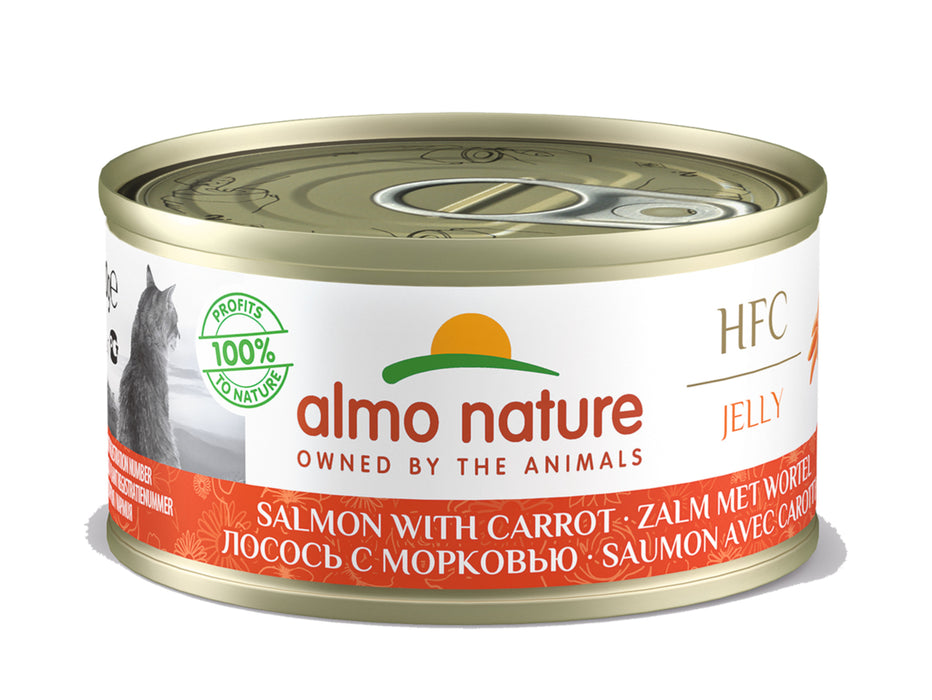 Almo Nature HFC JELLY Cat Canned Food 70g Salmon & Carrot