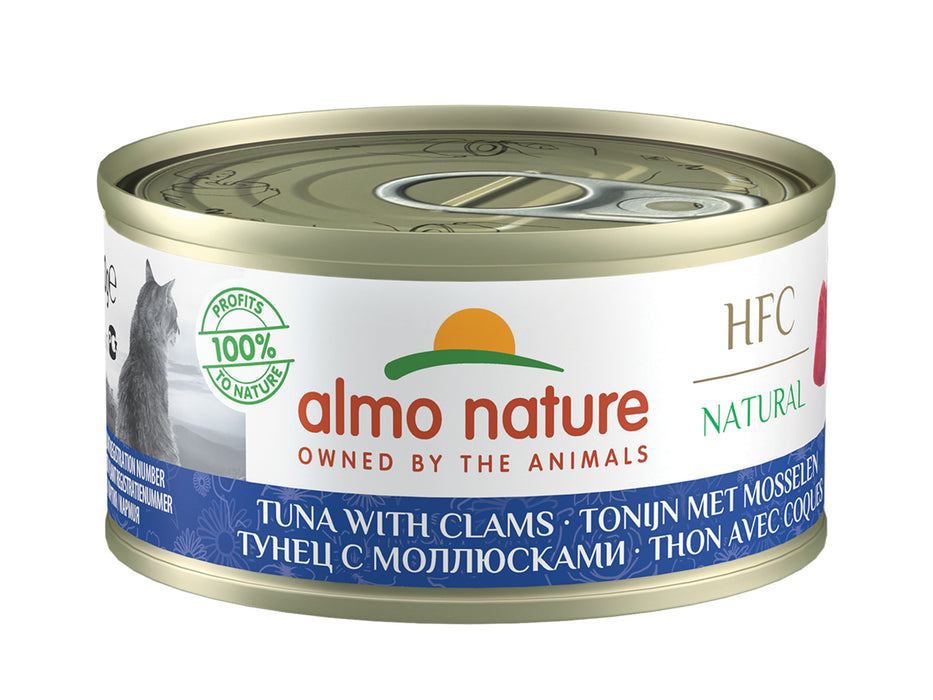 Almo Nature HFC NATURAL Cat Canned Food 70g Tuna with Clams