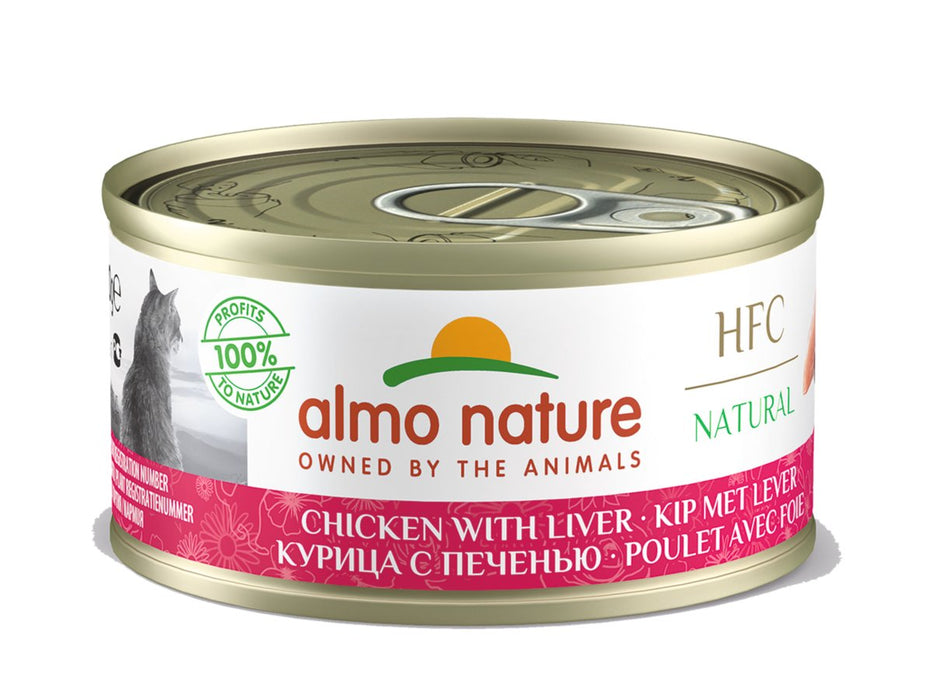 Almo Nature HFC NATURAL Cat Canned Food 70g Chicken with Liver