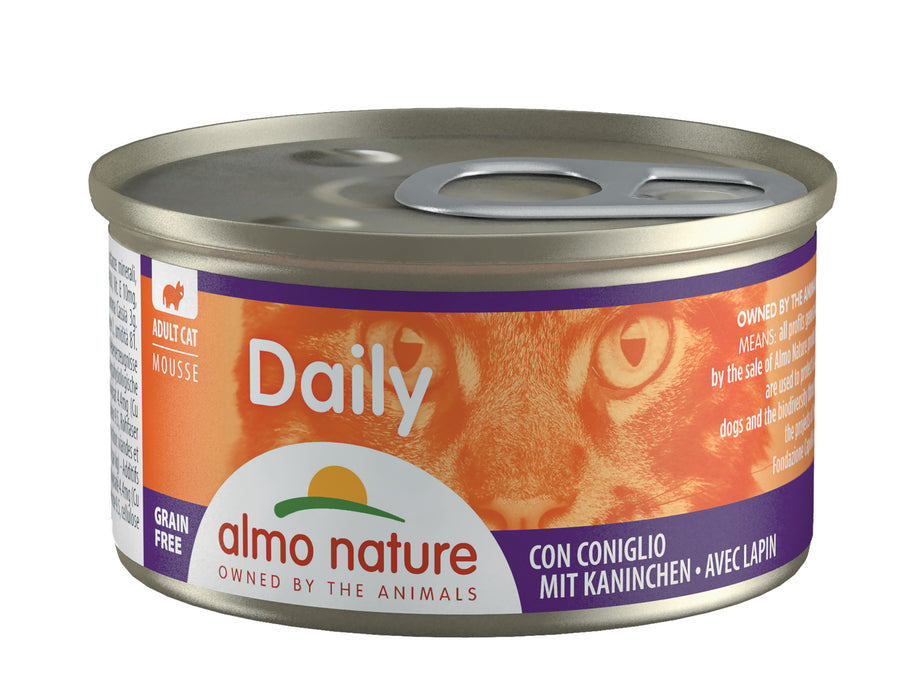 Almo Nature Daily Mousse Cat Canned Food 85g Rabbit
