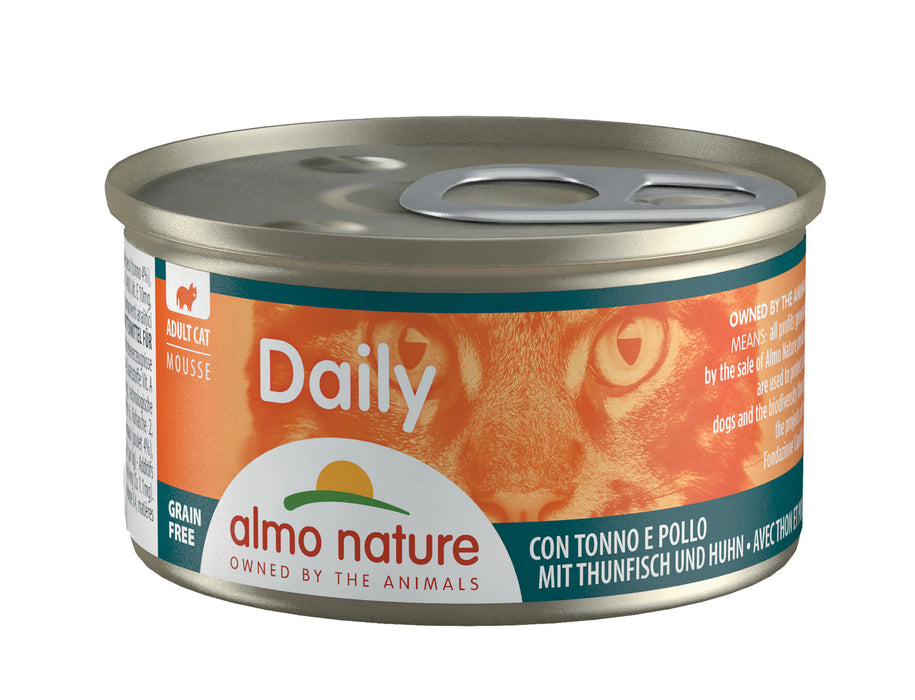 Almo Nature Daily Mousse Cat Canned Food 85g Tuna Chicken