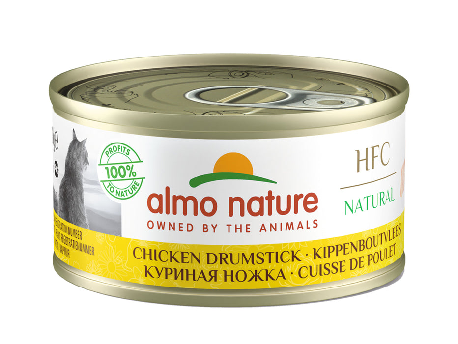 Almo Nature HFC NATURAL Cat Canned Food 70g Chicken Drumstick