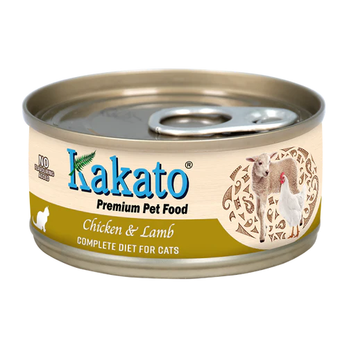 Kakato Chicken & Lamb 70g Complete Diet Canned Cat Food