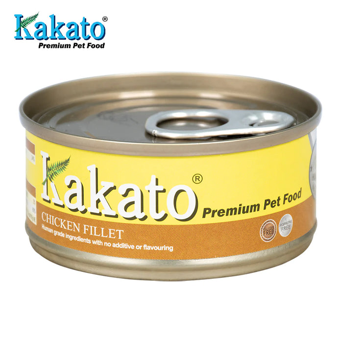 Kakato Chicken Fillet 70g Grain-Free Canned Cat & Dog Food