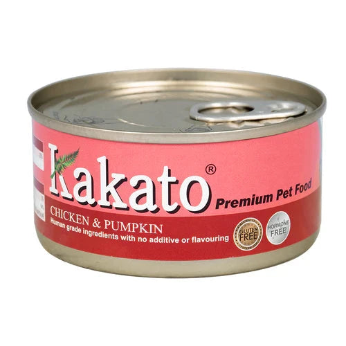 Kakato Chicken & Pumpkin 170g Grain-Free Canned Cat & Dog Food