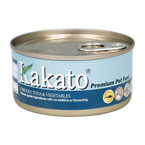 Kakato Chicken, Tuna & Vegetables 170g Grain-Free Canned Cat & Dog Food