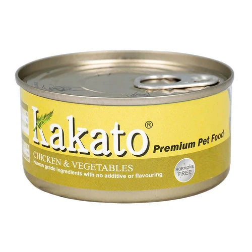 Kakato Chicken & Vegetables 170g Grain-Free Canned Cat & Dog Food