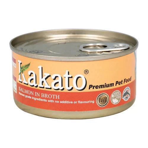 Kakato Salmon in Broth 170g Grain-Free Canned Cat & Dog Food
