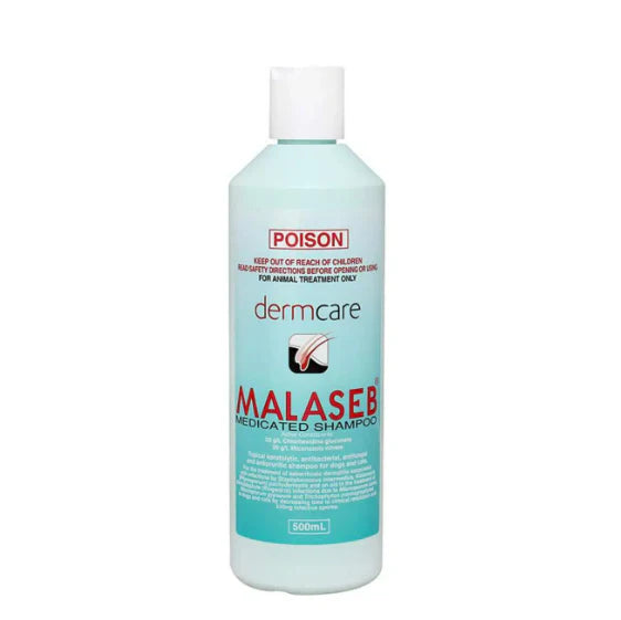 Malaseb Medicated Shampoo for Dogs Cats Pets (500ml)