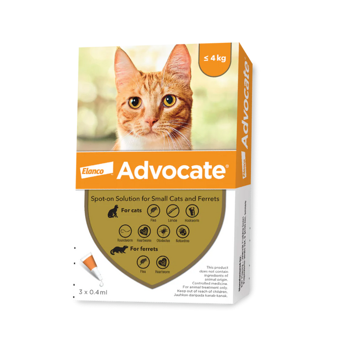 Advocate Fleas & Heartworm Prevention for Cats