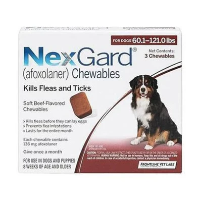Nexgard Chewable Flavor - Fleas, and Ticks Prevention for Dogs 3's