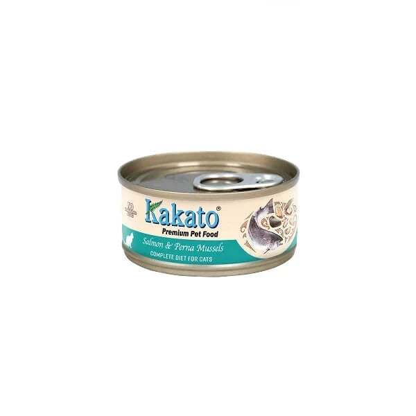 Kakato Salmon & Perna Mussels Complete Diet Canned Cat Food