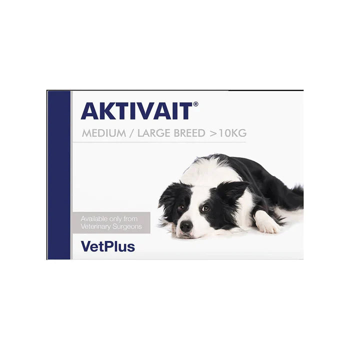 VetPlus AKTIVAIT ® Cognitive Health Supplement for Medium and Large Dogs (60 Capsules)
