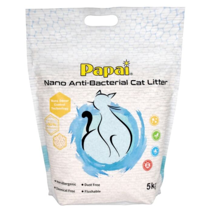 Papai Nano Anti-Bacterial Pea Flour Cat Litter (5kg)