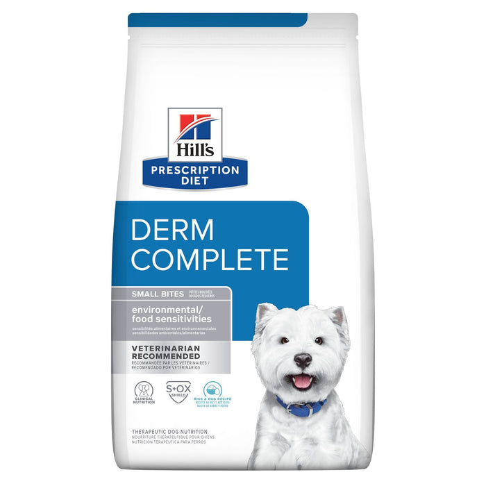 Hill's Prescription Diet - Derm Complete Small Bites Rice & Egg Recipe Dog Food
