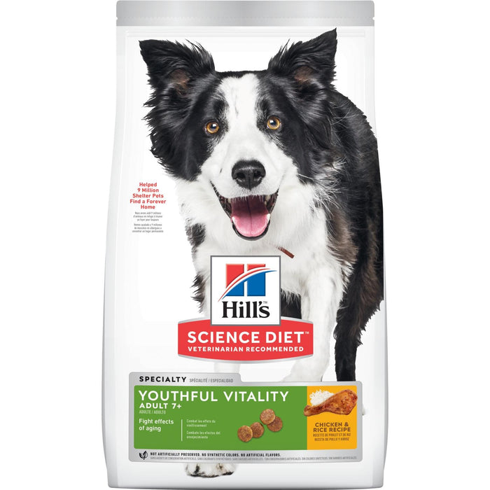 Hill's Science Diet - Adult 7+ Senior Vitality Chicken & Rice Recipe dog food