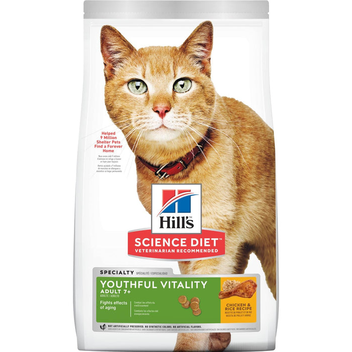 Hill's Science Diet - Adult 7+ Senior Vitality Chicken & Rice Recipe cat food
