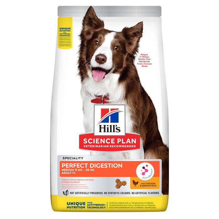 Hill's Science Diet - Perfect Digestion Medium Adult 1+ Dog Food