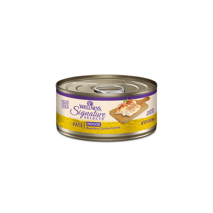 Wellness CORE Signature Selects Paté Indoor Boneless Chicken Entrée Canned Cat Food [Weight : 5.3 oz]