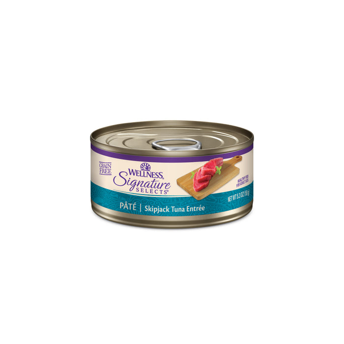 Wellness CORE Signature Selects Paté Skipjack Tuna Entrée Canned Cat Food [Weight : 5.3 oz]