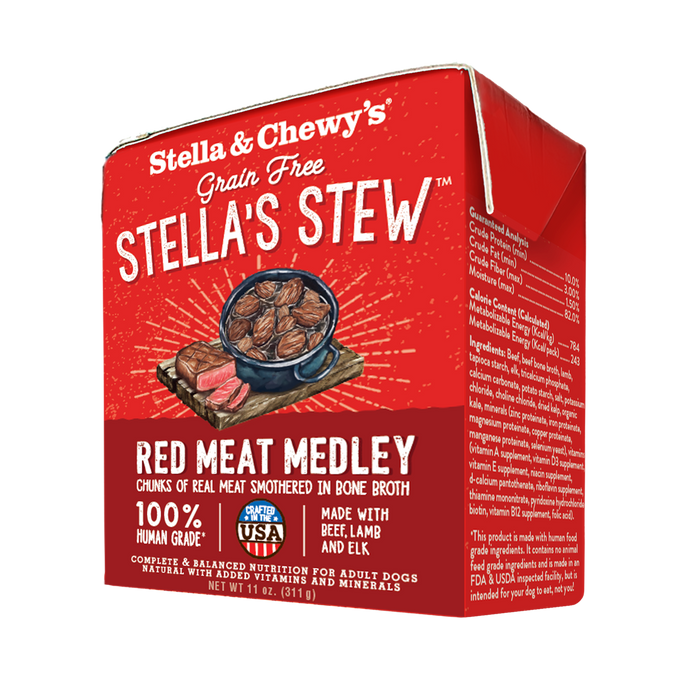 Stella's Stews Red Meat Medley Recipe Wet Dog Food [Weight : 11oz]