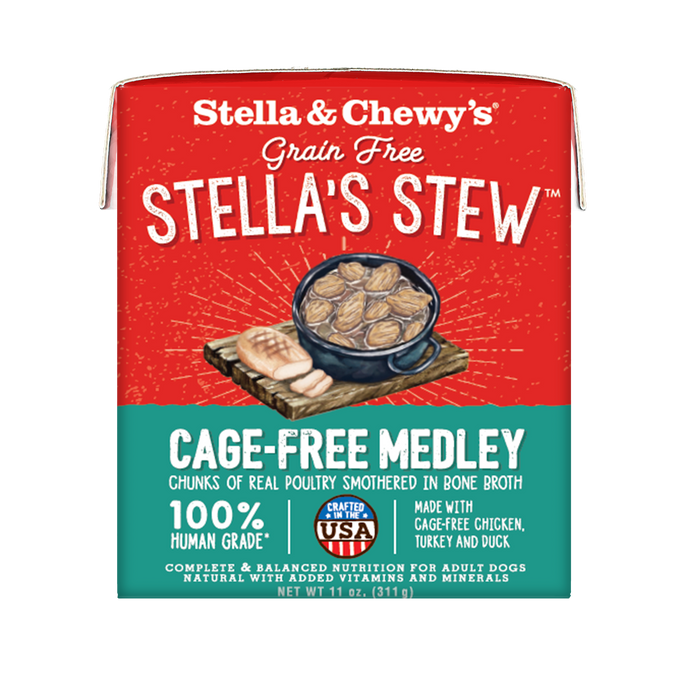Stella's Stews Cage-Free Medley Recipe Wet Dog Food [Weight : 11oz]