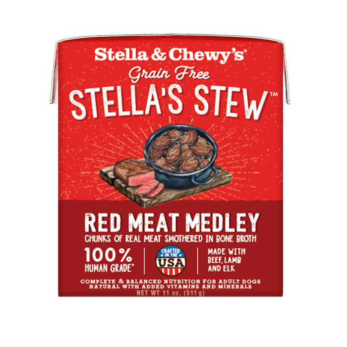 Stella's Stews Red Meat Medley Recipe Wet Dog Food [Weight : 11oz]