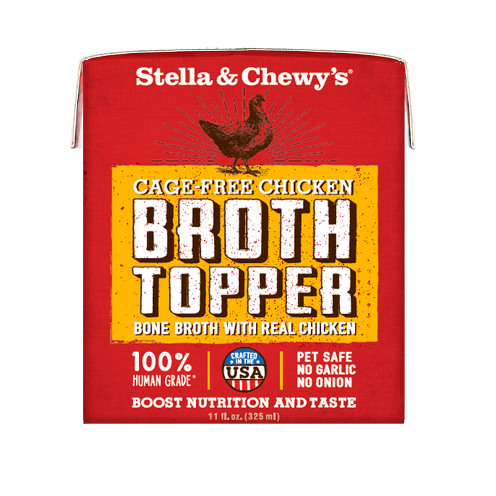 Stella & Chewy's Cage-Free Chicken Broth Topper Wet Dog Food [Weight : 11  fl  oz]
