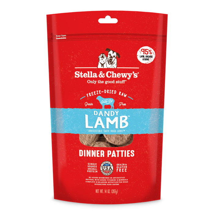 Stella & Chewy's Dandy Lamb Dog Dinner Patties [Weight : 14oz]
