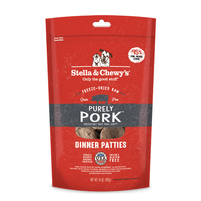 Stella & Chewy's Purely Pork Dog Dinner Patties [Weight : 14oz]