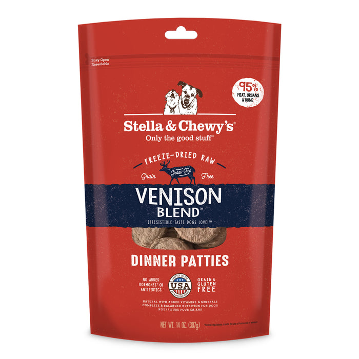 Stella & Chewy's Venison Blend Dog Dinner Patties [Weight : 14oz]