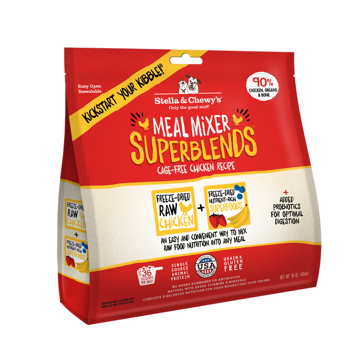 Stella & Chewy's Superblends Meal Mixers For Dogs, Chicken [Weight : 16oz]