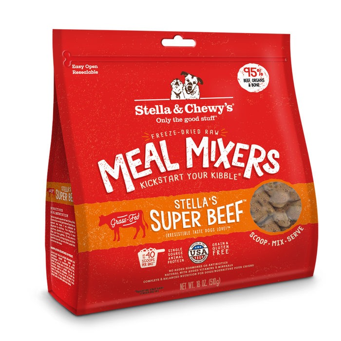 Stella & Chewy's Super Beef Meal Mixers For Dogs [Weight : 18oz]