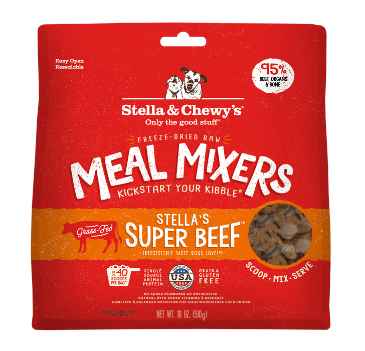 Stella & Chewy's Super Beef Meal Mixers For Dogs [Weight : 18oz]