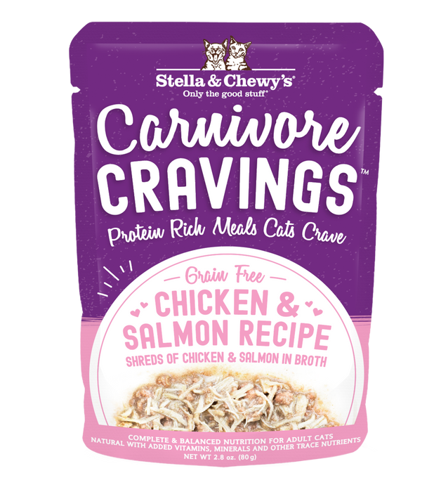 Stella & Chewy's Carnivore Cravings Chicken And Salmon Recipe Cat Food Pouch [Wt : 2.8 oz]