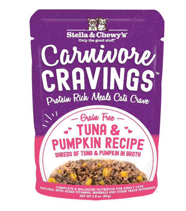 Stella & Chewy's Carnivore Cravings Salmon Tuna And Mackerel Recipe Cat Food Pouch [Wt : 2.8 oz] (Copy)