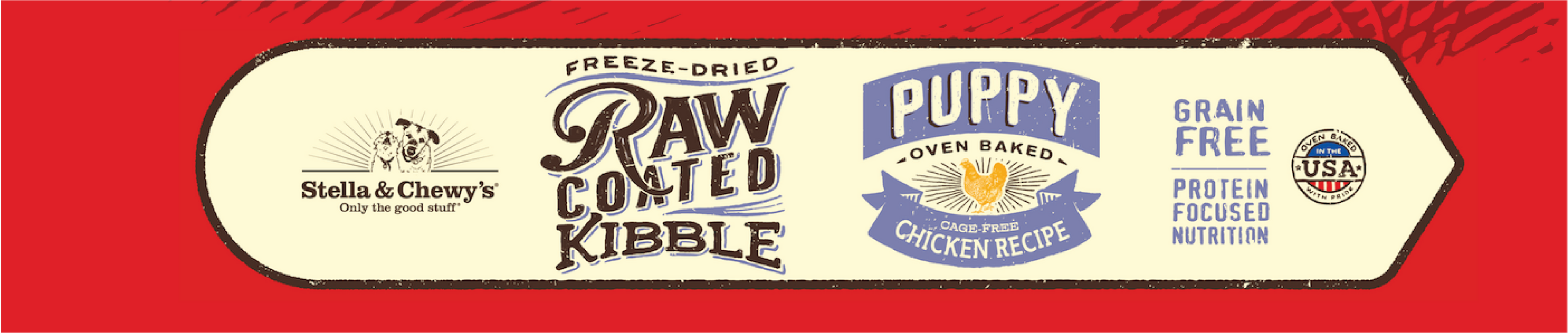 Stella & Chewy's Raw Coated Kibble, Puppy (Chicken) [Weight : 22lb]