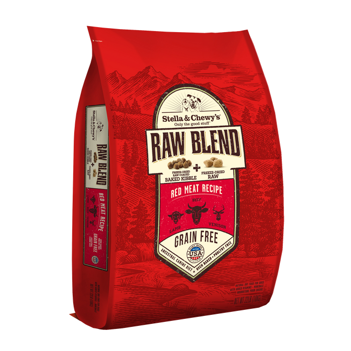 Stella & Chewy's Raw Blend Baked Kibble For Dogs - Red Meat (Lamb, Beef & Venison) [Weight : 22lb]
