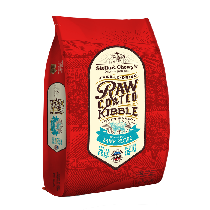 Stella & Chewy's Raw Coated Kibble For Dogs, Lamb [Weight : 22lb]