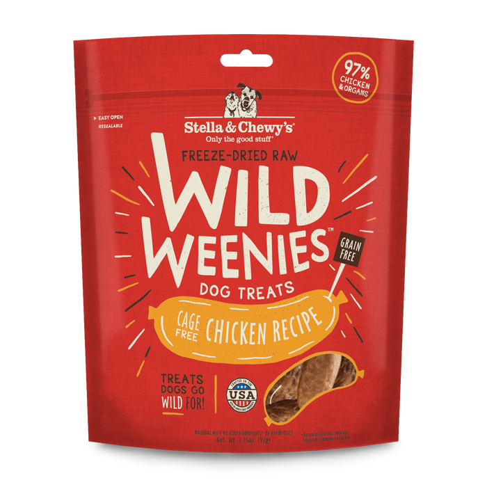 Stella & Chewy's Wild Weenies Dog Treats, Chicken [Weight : 3.25oz]