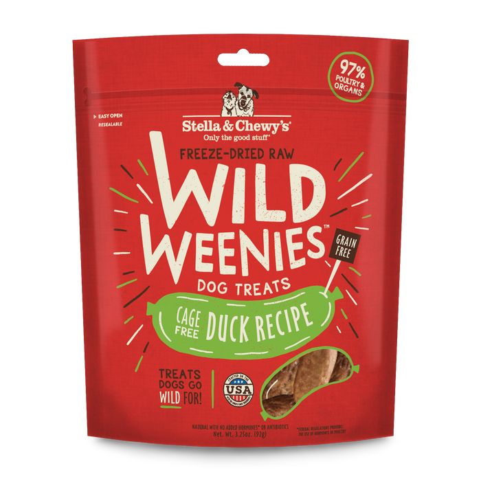 Stella & Chewy's Wild Weenies Dog Treats, Duck [Weight : 3.25oz]