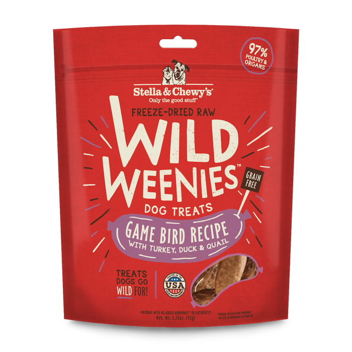 Stella & Chewy's Wild Weenies Dog Treats, Game Bird [Weight : 3.25oz]