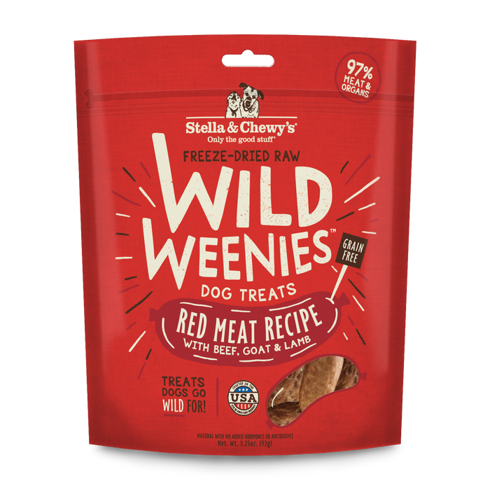Stella & Chewy's Wild Weenies Dog Treats, Red Meat [Weight : 3.25oz]