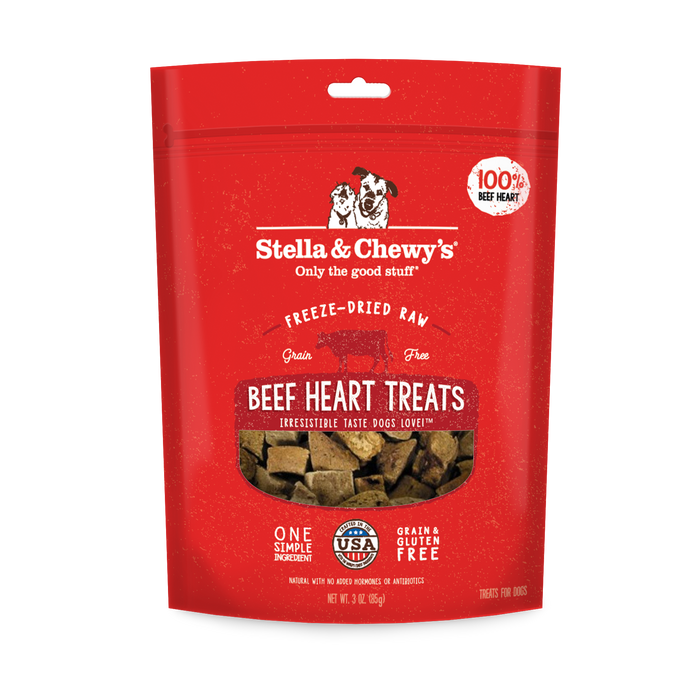 Stella & Chewy's Single Ingredient Beef Heart Dog Treats [Weight : 3oz]