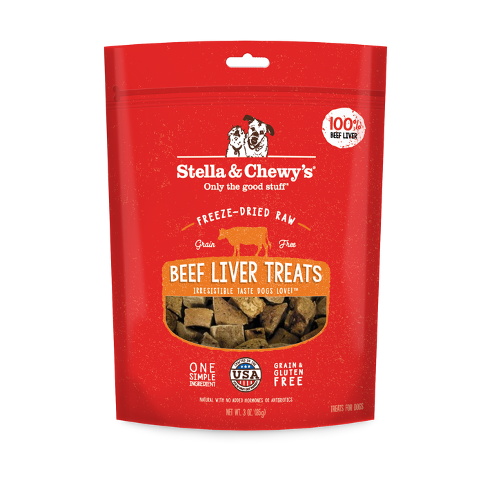 Stella & Chewy's Single Ingredient Beef Liver Dog Treats [Weight : 3oz]