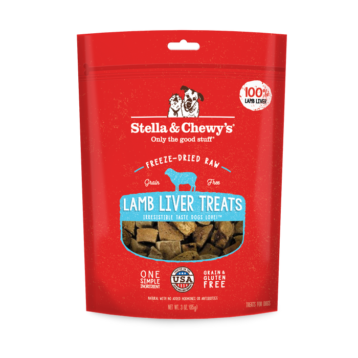Stella & Chewy's Single Ingredient Lamb Liver Dog Treats [Weight : 3oz]